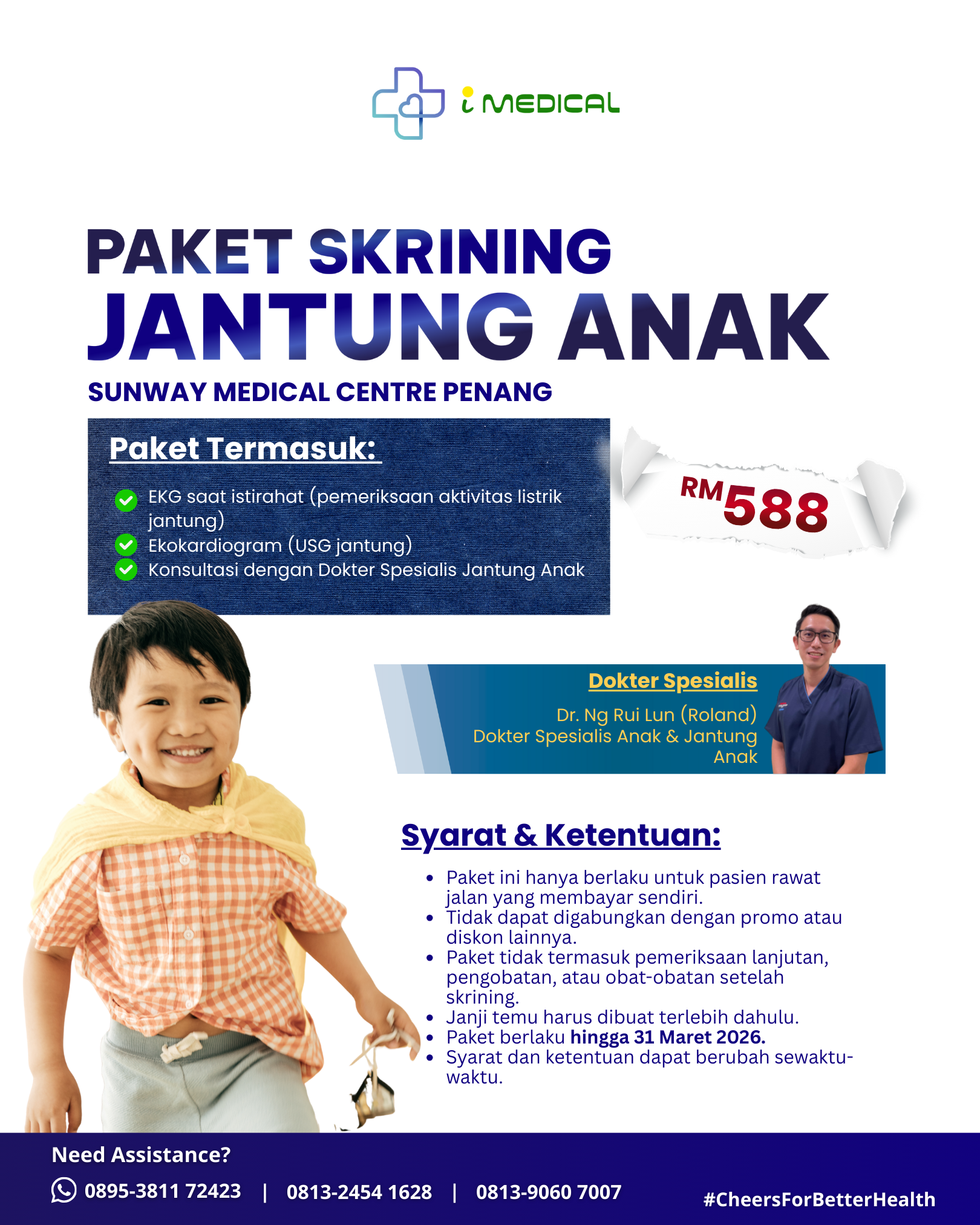 Sunway Medical Centre Penang Paket Skrining Jantung Anak